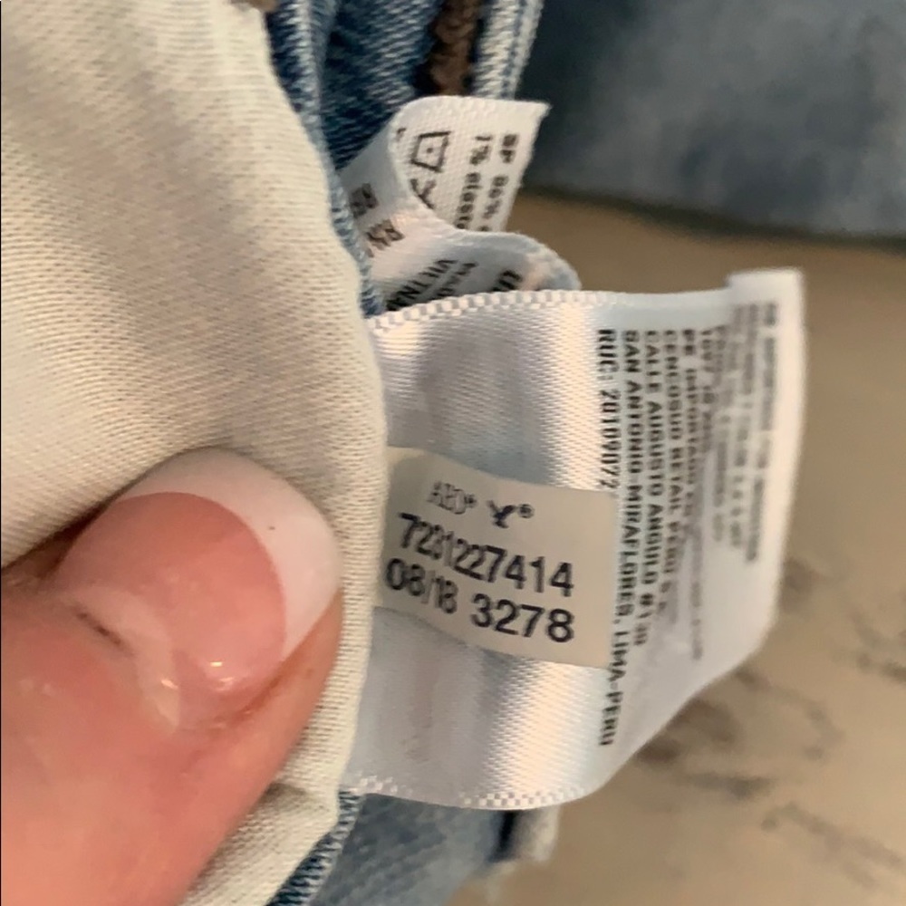 AE Super Stretch Skinny HW Jegging Light Wash 8/18​​​​​​​​​ - Picture 8 of 8